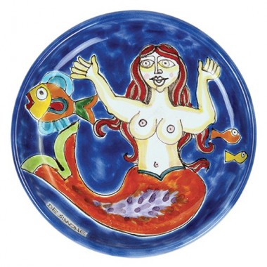 Piatto Tondo DS 15 cm Sirena PT15DS-4 ceramiche de simone Piatto Tondo DS 15 cm Sirena PT15DS-4 ceramiche de simone